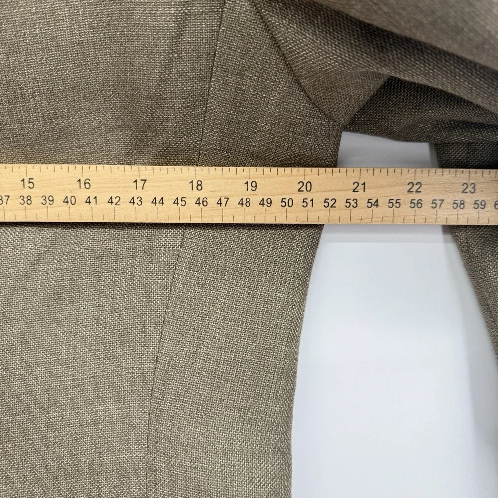 Chaps Men's Classic Fit Sport Coat Blazer 38R Tan Linen Blend‎ Two Button NWT